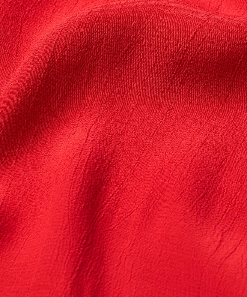 Viskosekleid mit Rundhalsausschnitt und Rüschen, Scarlet Sage