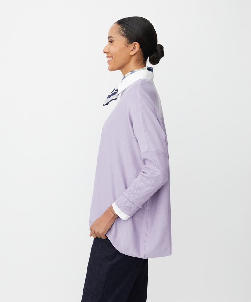 Oversize-pullover Mit Schmalen Ärmeln, Wisteria