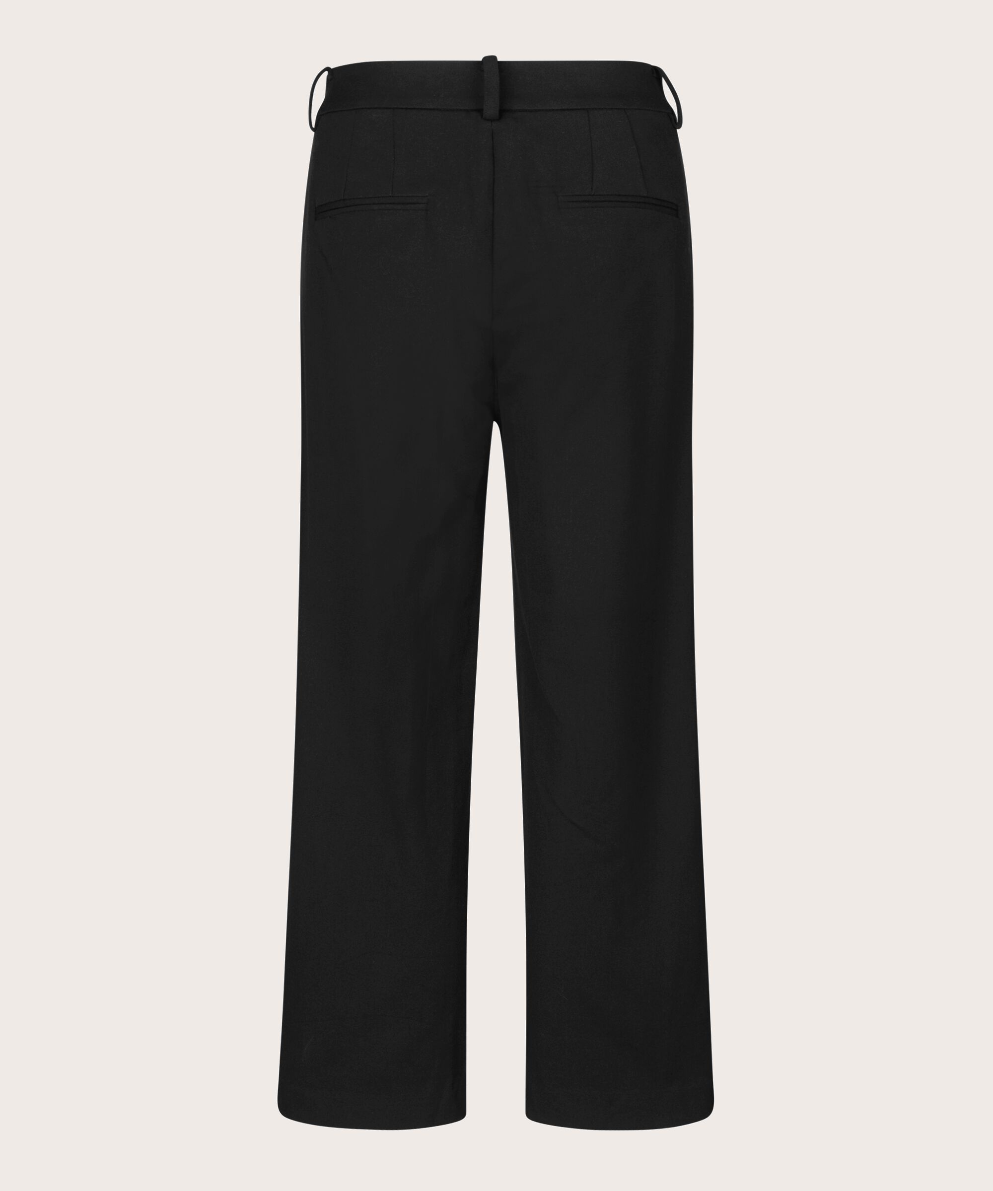 Schwere Baumwollhose mit Eingrifftaschen, Black