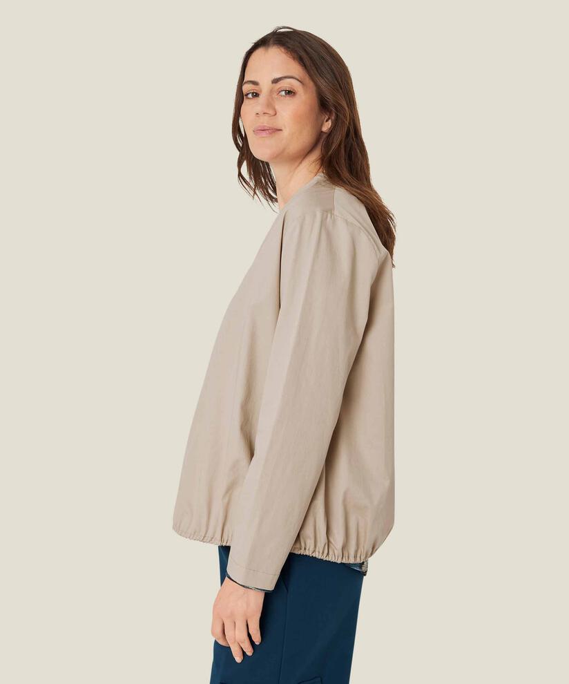 Baumwollbluse mit V-Ausschnitt, Pure Cashmere