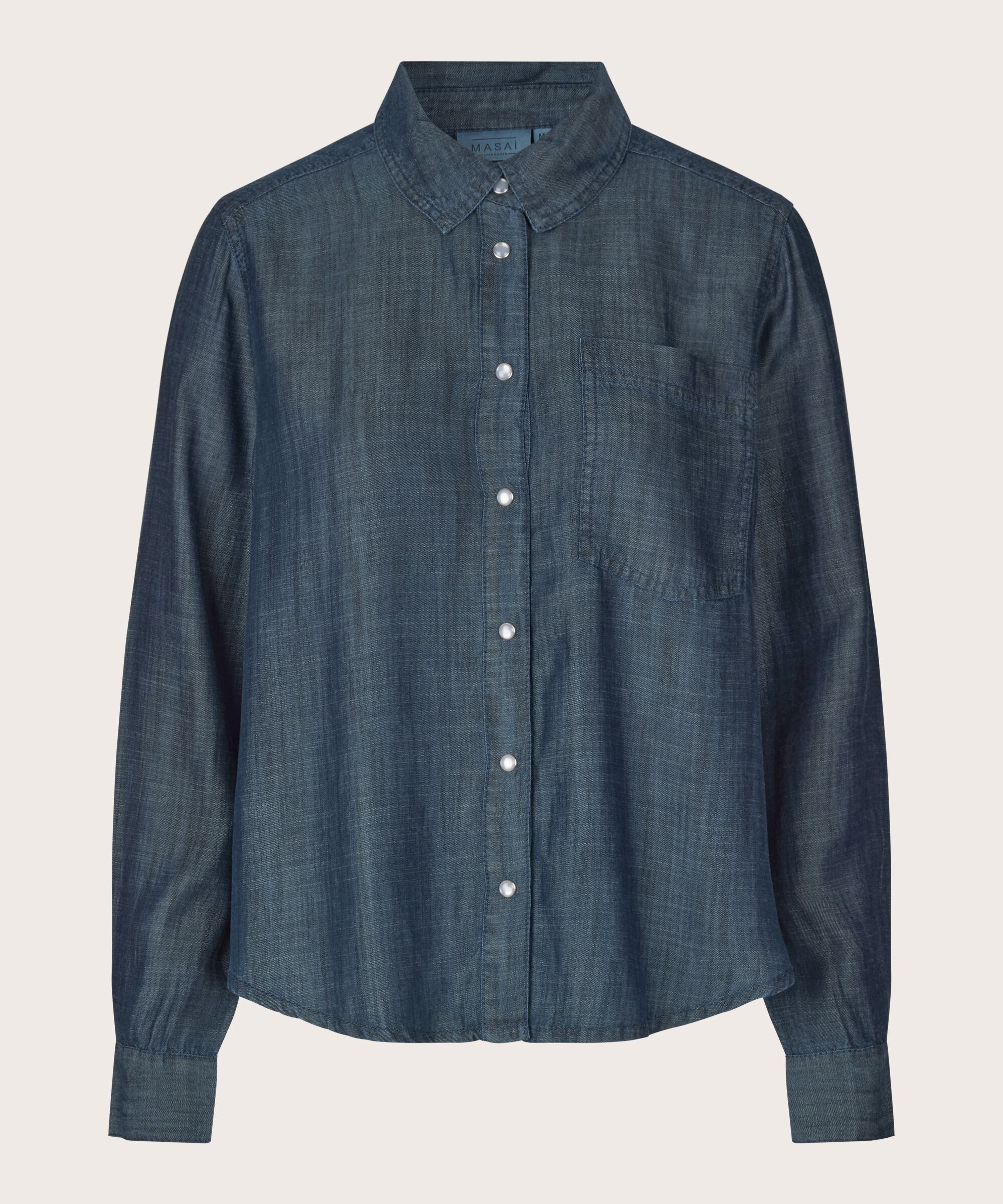 Idala Hemdbluse, Blue Denim