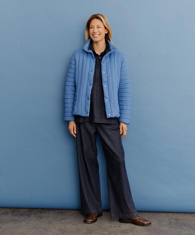 Jeans mit Stretch und geradem Bein, Dark Denim