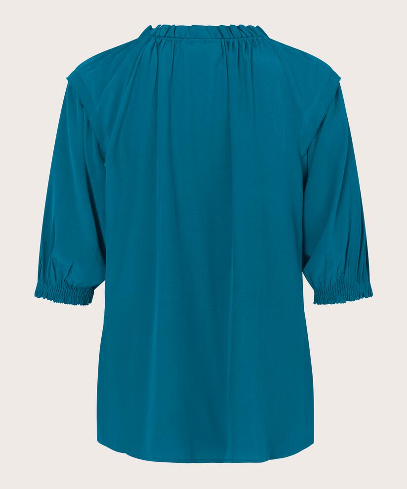 Viskose-Top mit Rüschendetails, Celestial