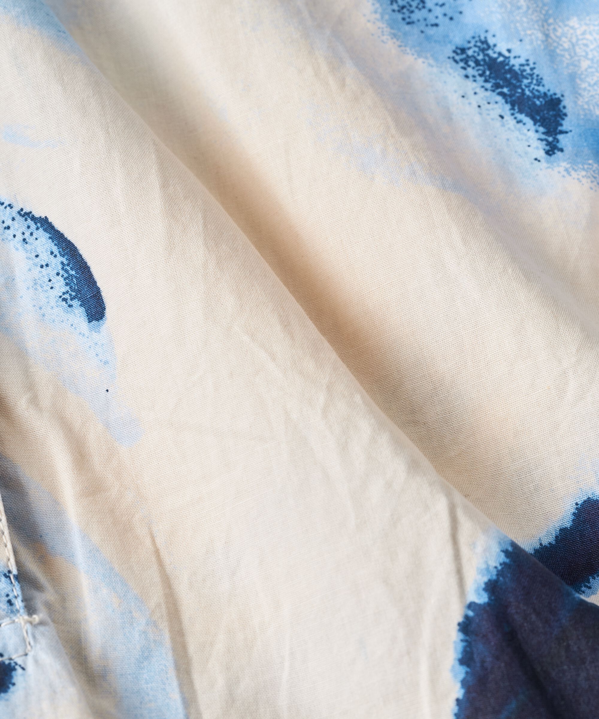 Baumwollkleid mit Bindeband in der Taille und Schlitzen an der Seite, Powder Blue