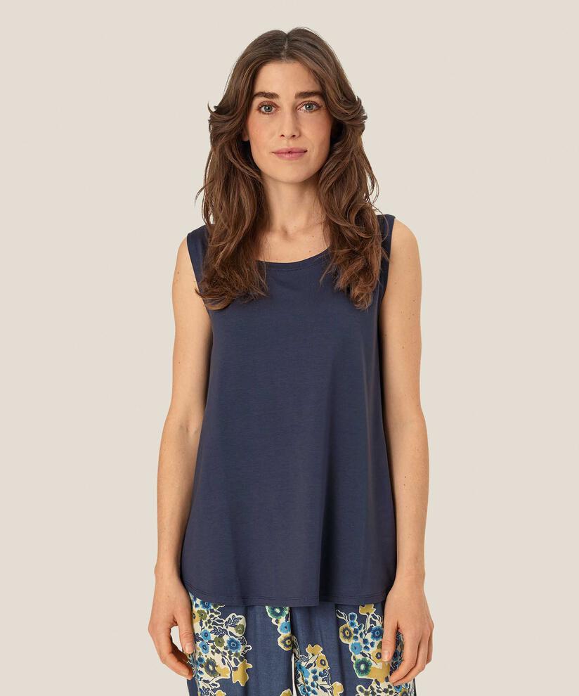 Ärmelloses Jersey-top, Mood Indigo