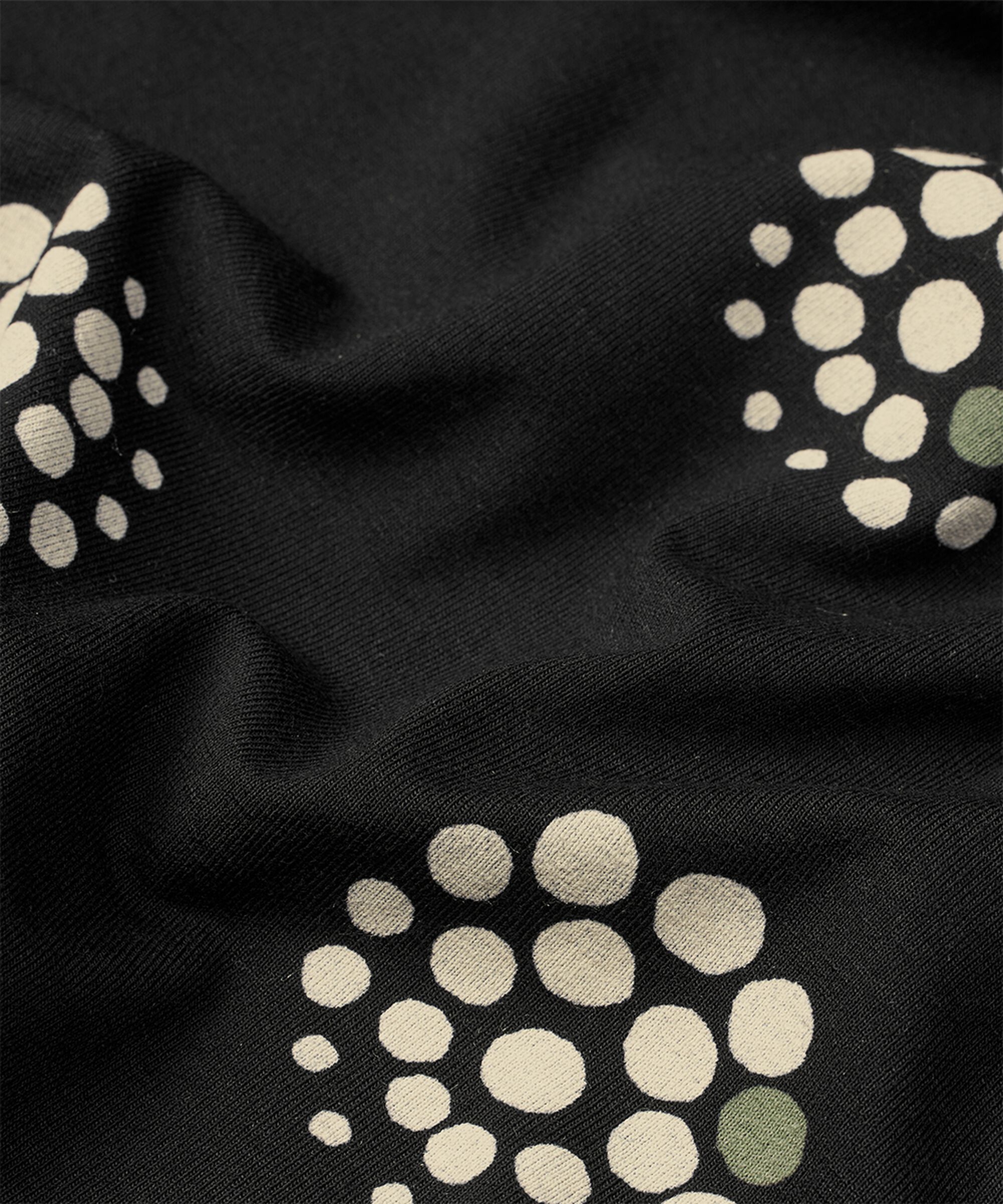 Tulpenkleid aus bedrucktem Jersey, Black