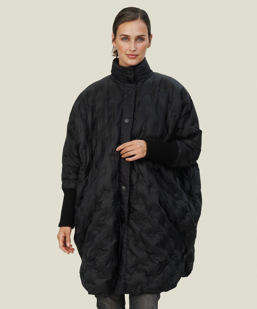 TILDA DAUNENMANTEL, Black