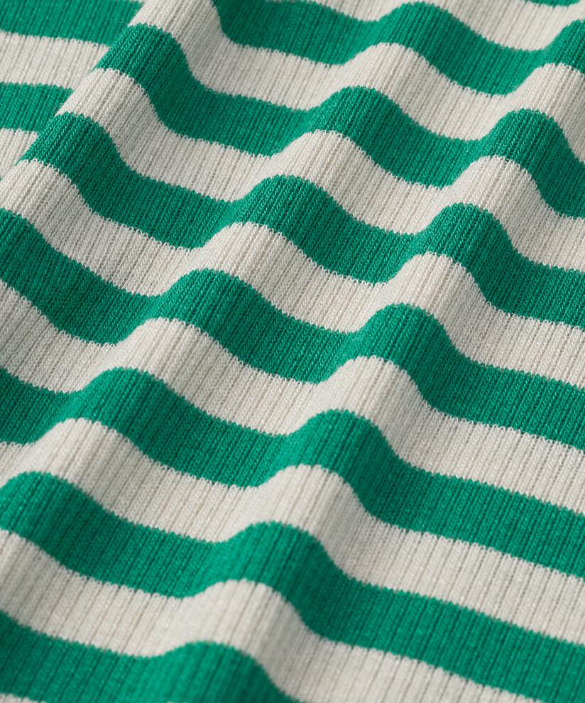 Gestreiftes T-Shirt aus Rippjersey, Greenlake