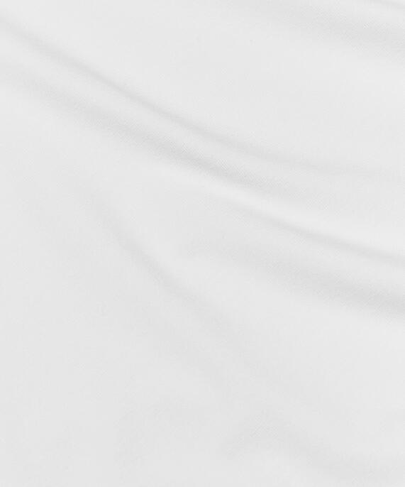 T-Shirt mit V-Ausschnitt aus weichem Jersey, White