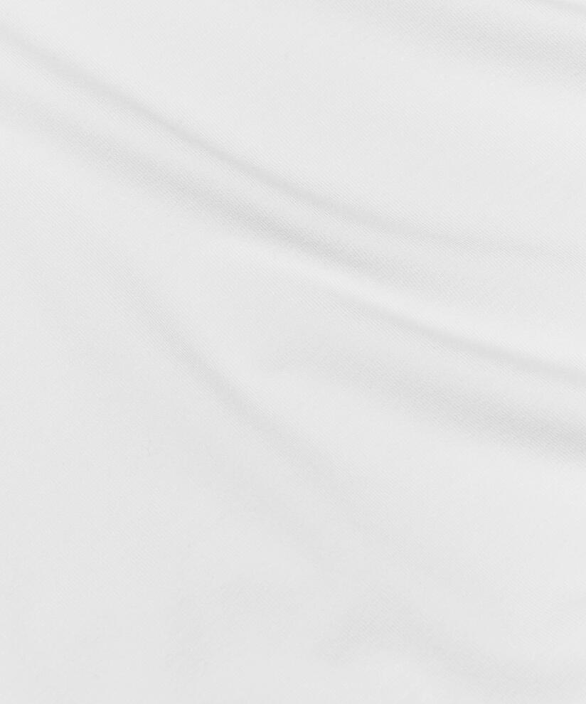 T-Shirt mit V-Ausschnitt aus weichem Jersey, White
