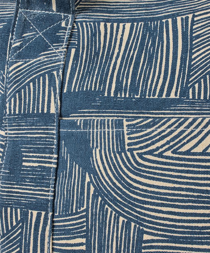 Großer Canvas-Shopper mit Reißverschluss, Sargasso Sea