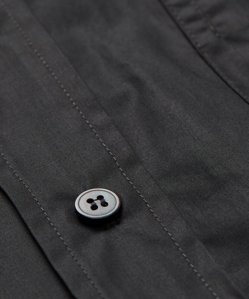 Button-Down-Hemdbluse aus Baumwolle, Black