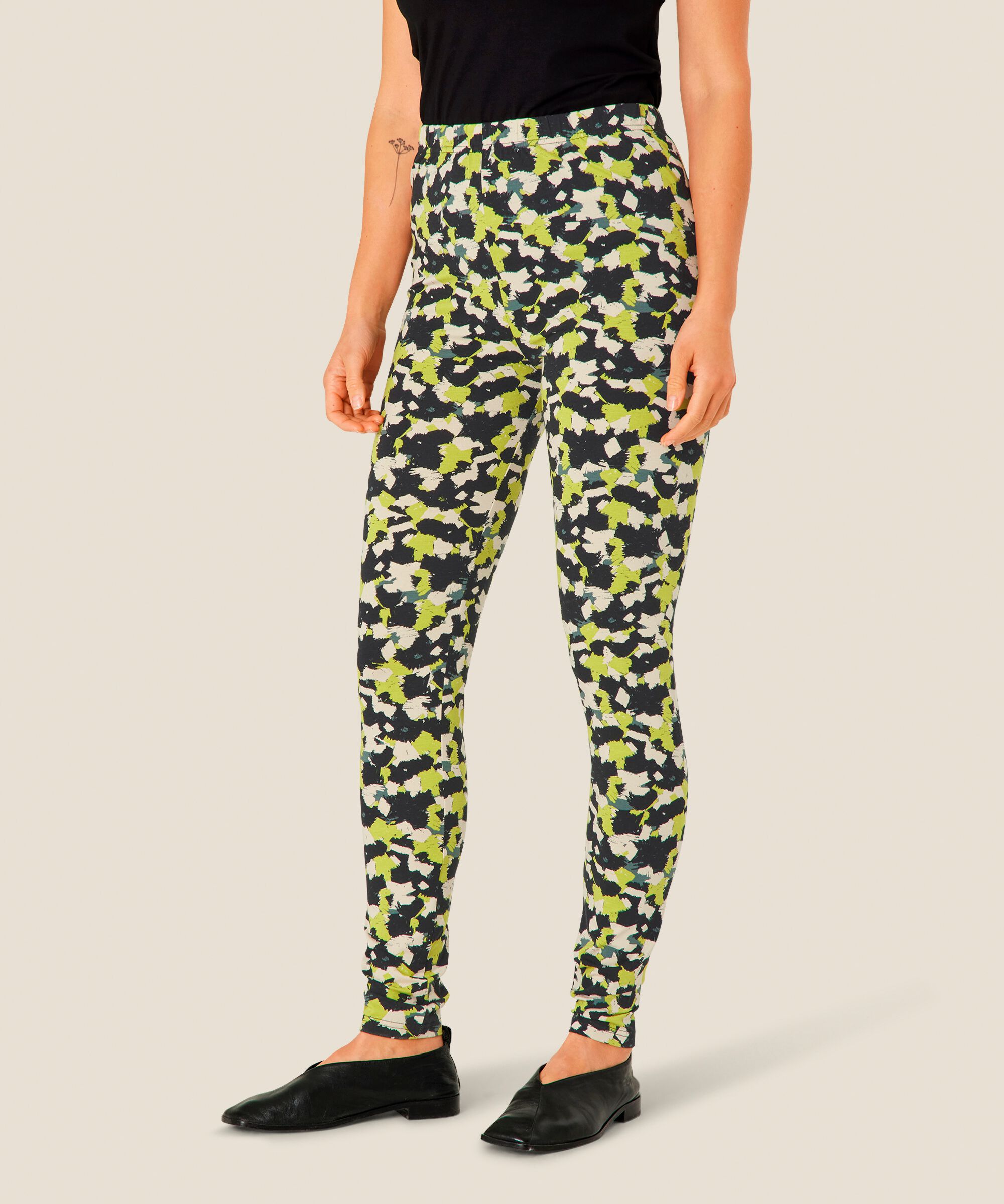 Weich gemusterte Jersey-Leggings, Oasis