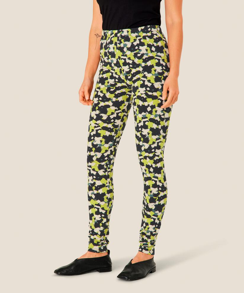 Weich gemusterte Jersey-Leggings, Oasis