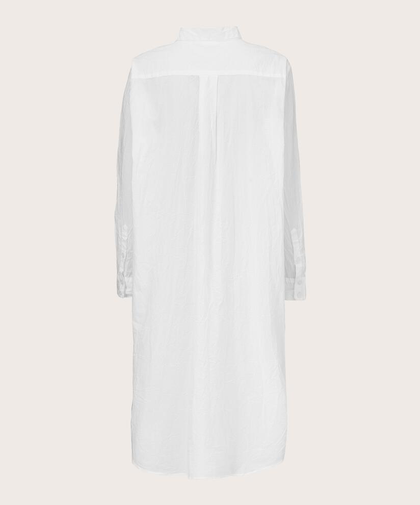 Hemdblusenkleid in Baumwollqualität, White