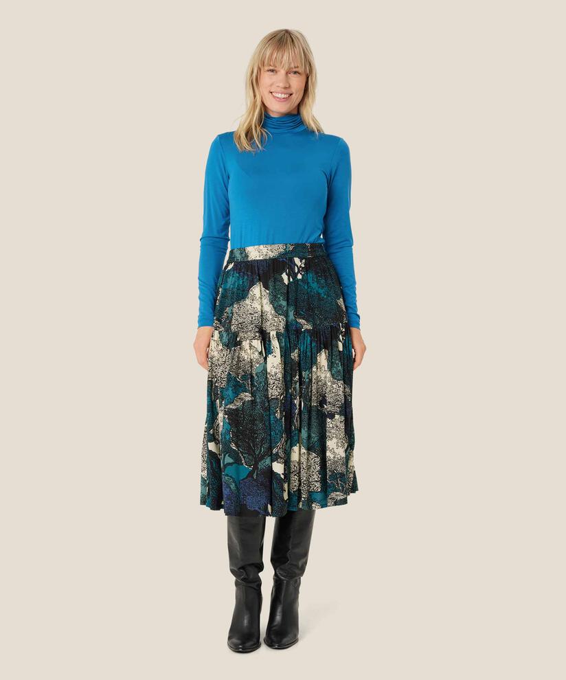 Rollkragenbluse Aus Weichem Jersey, Celestial