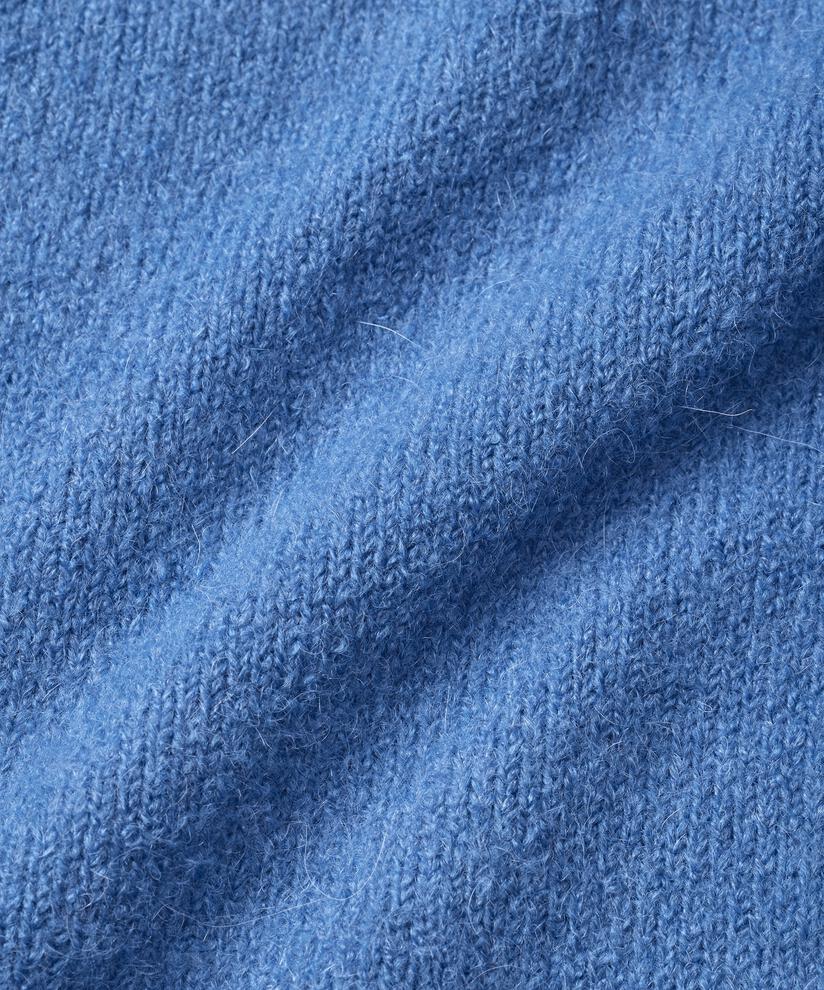 Strickpullover mit geripptem Kragen, Federal Blue