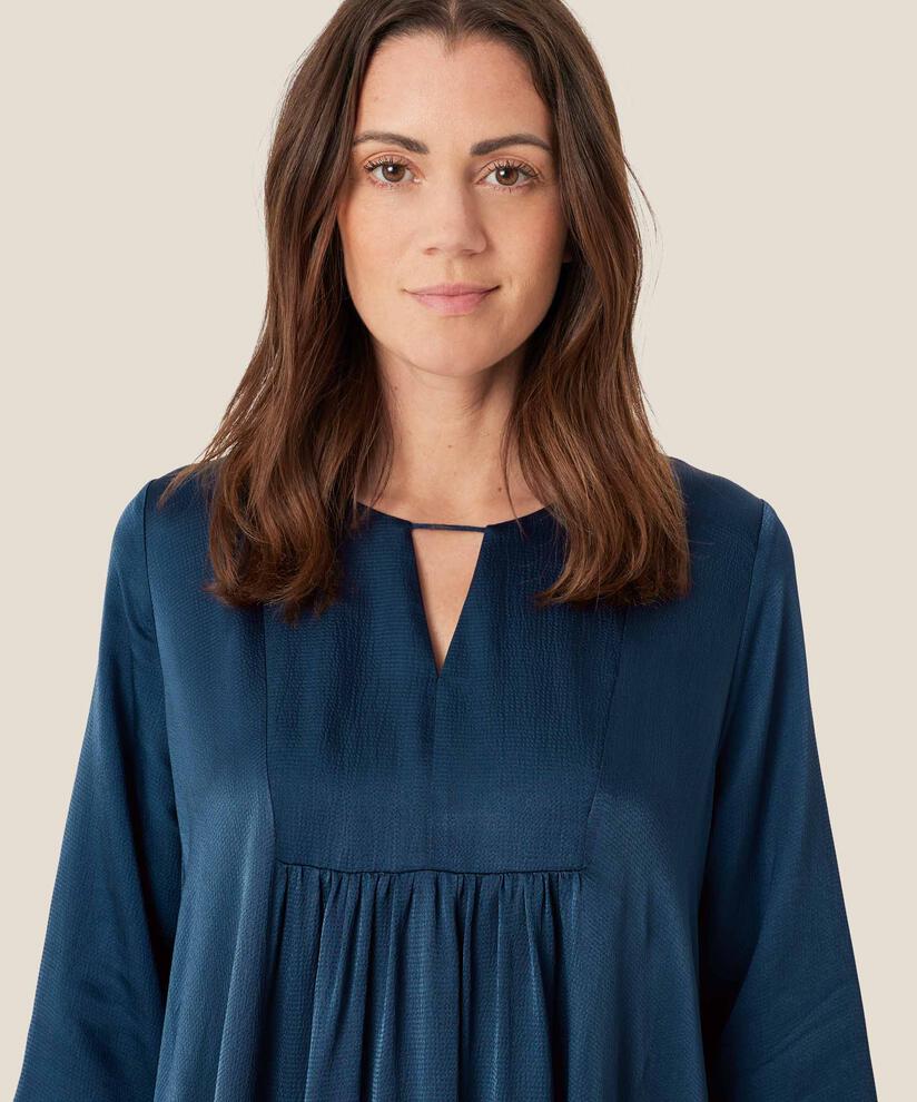 Viskosekleid Mit Dreviertelärmeln, Moonlit Ocean