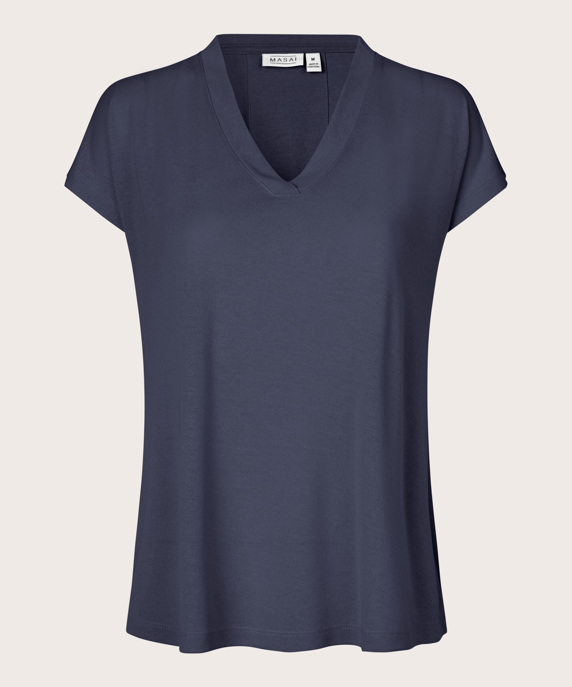 T-shirt Mit V-ausschnitt, Mood Indigo