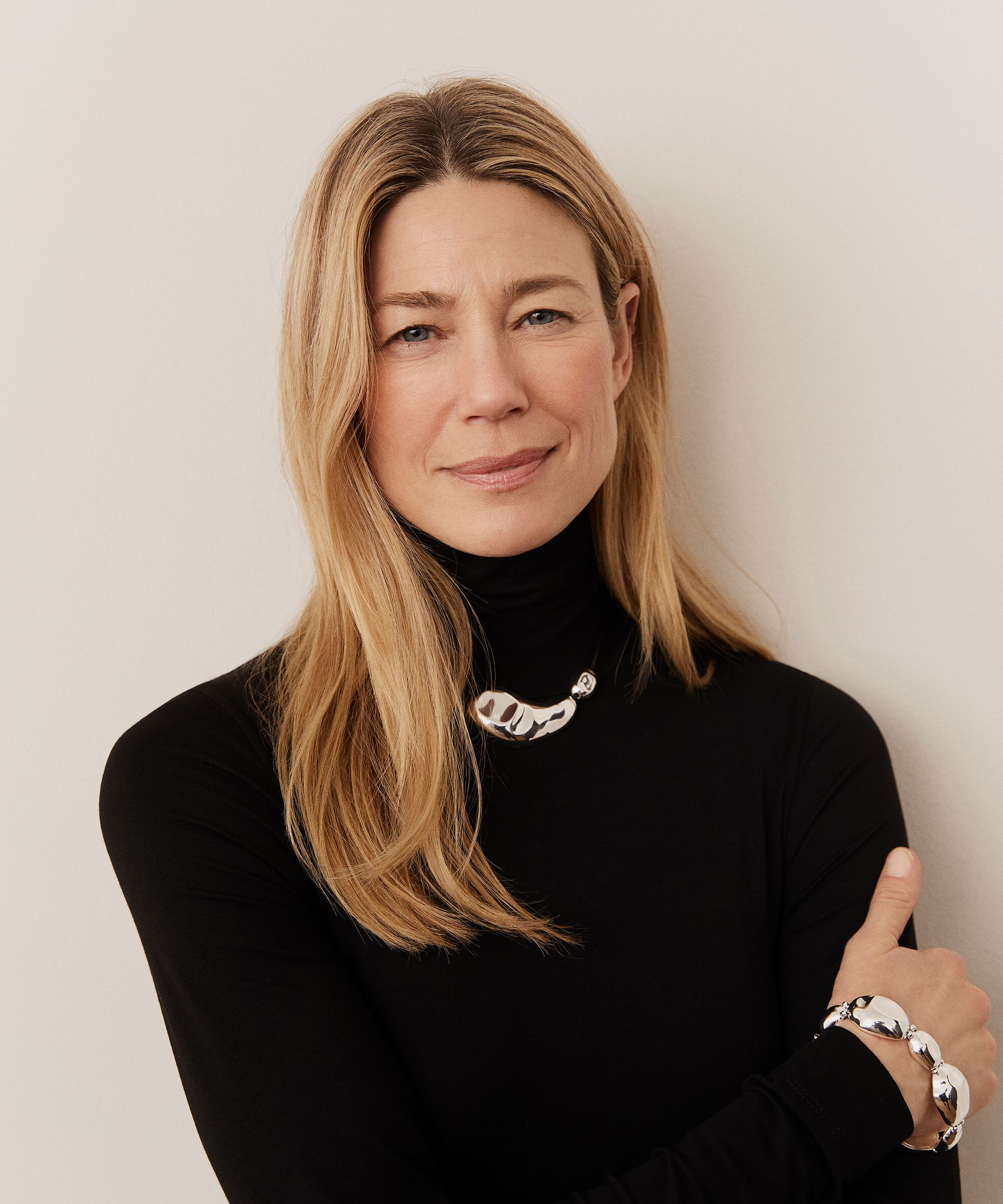 verstellbare Halskette mit silbernem Anhänger, Silver