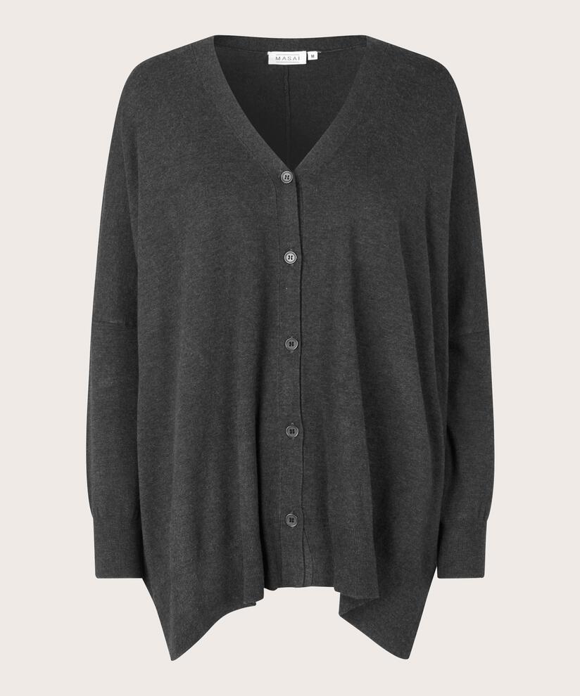 Lina Cardigan, D. Grey mel., hi-res