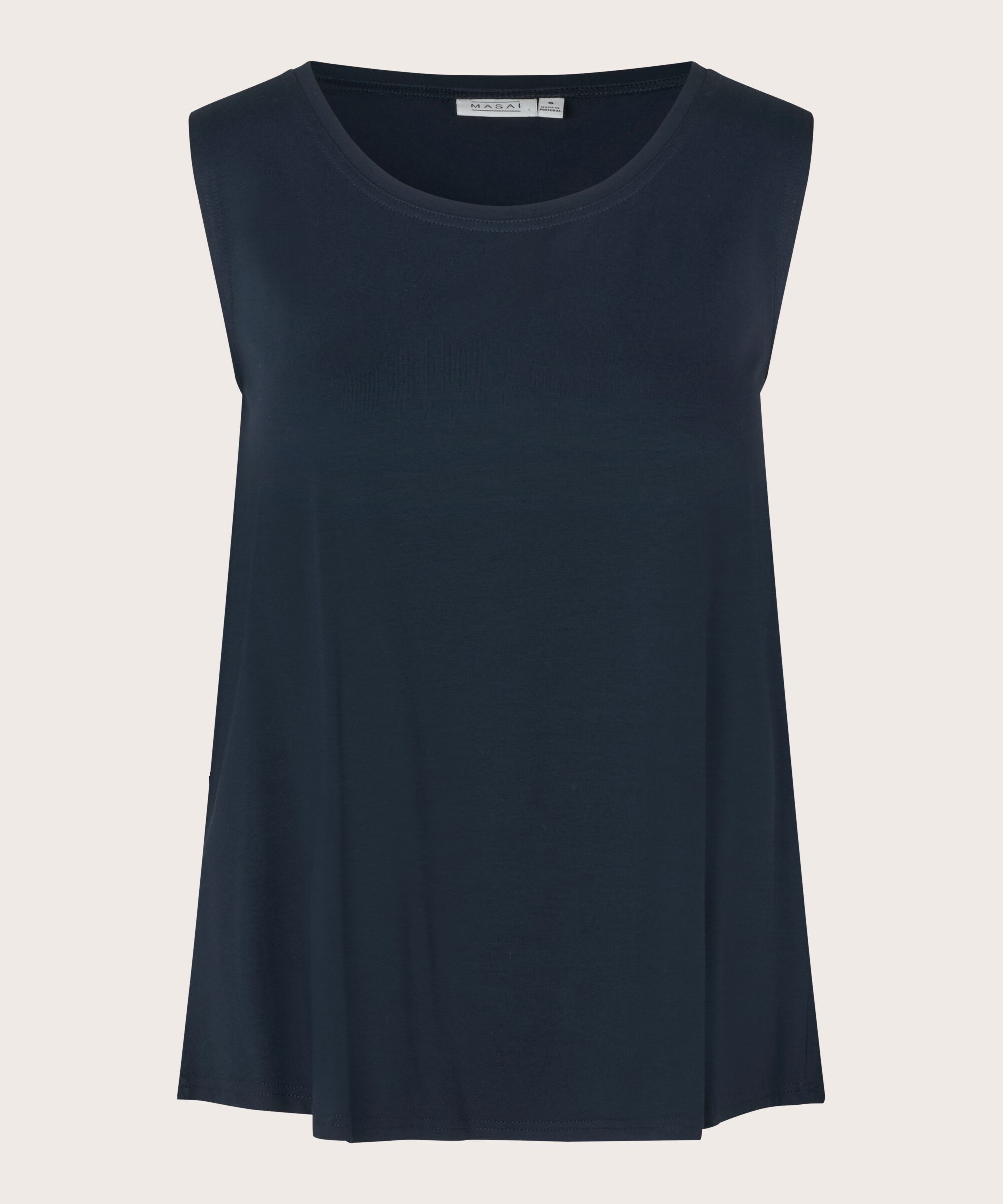 Ärmelloses Jersey-top, Navy