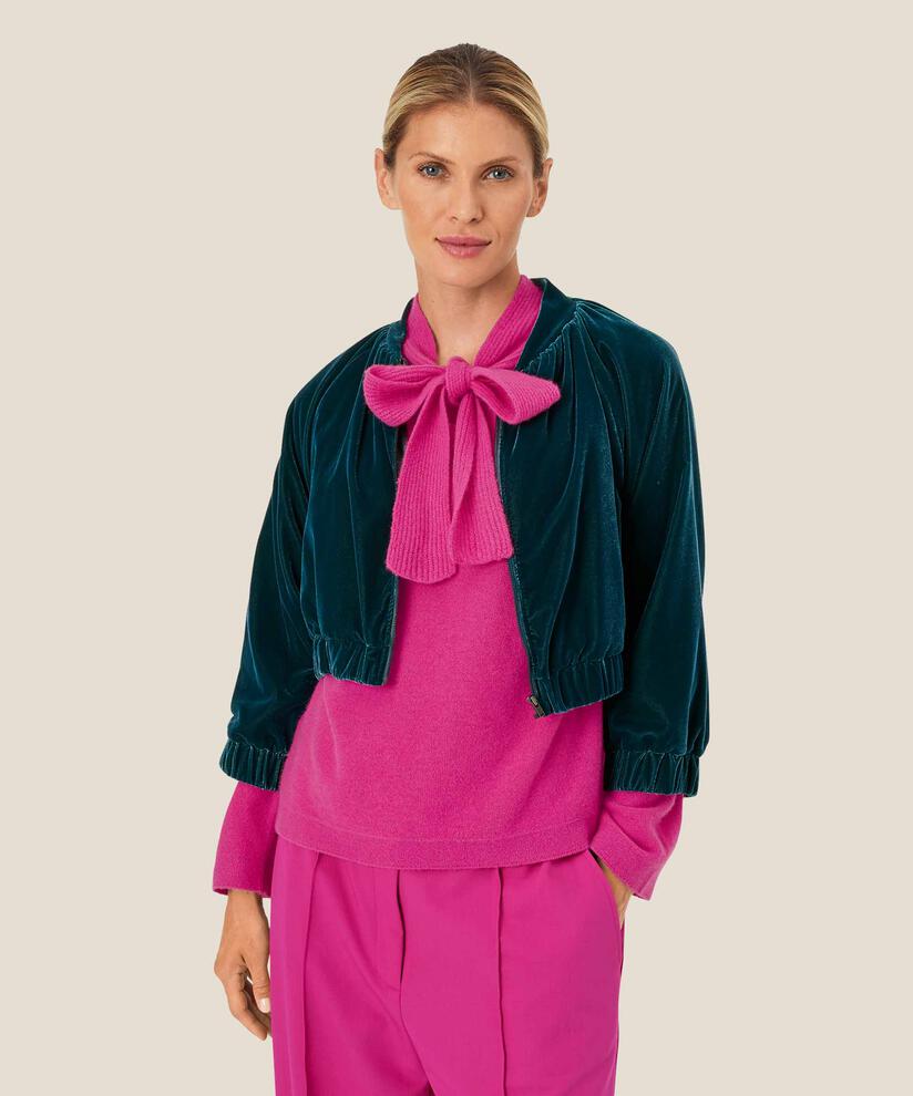 kurze Veloursjacke mit Reißverschluss, Reflect Pond