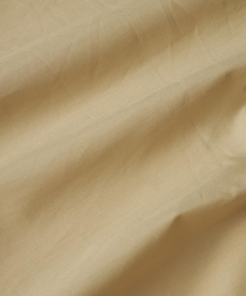 Baumwolltop mit Kragen und Knopfleiste, Pale Khaki