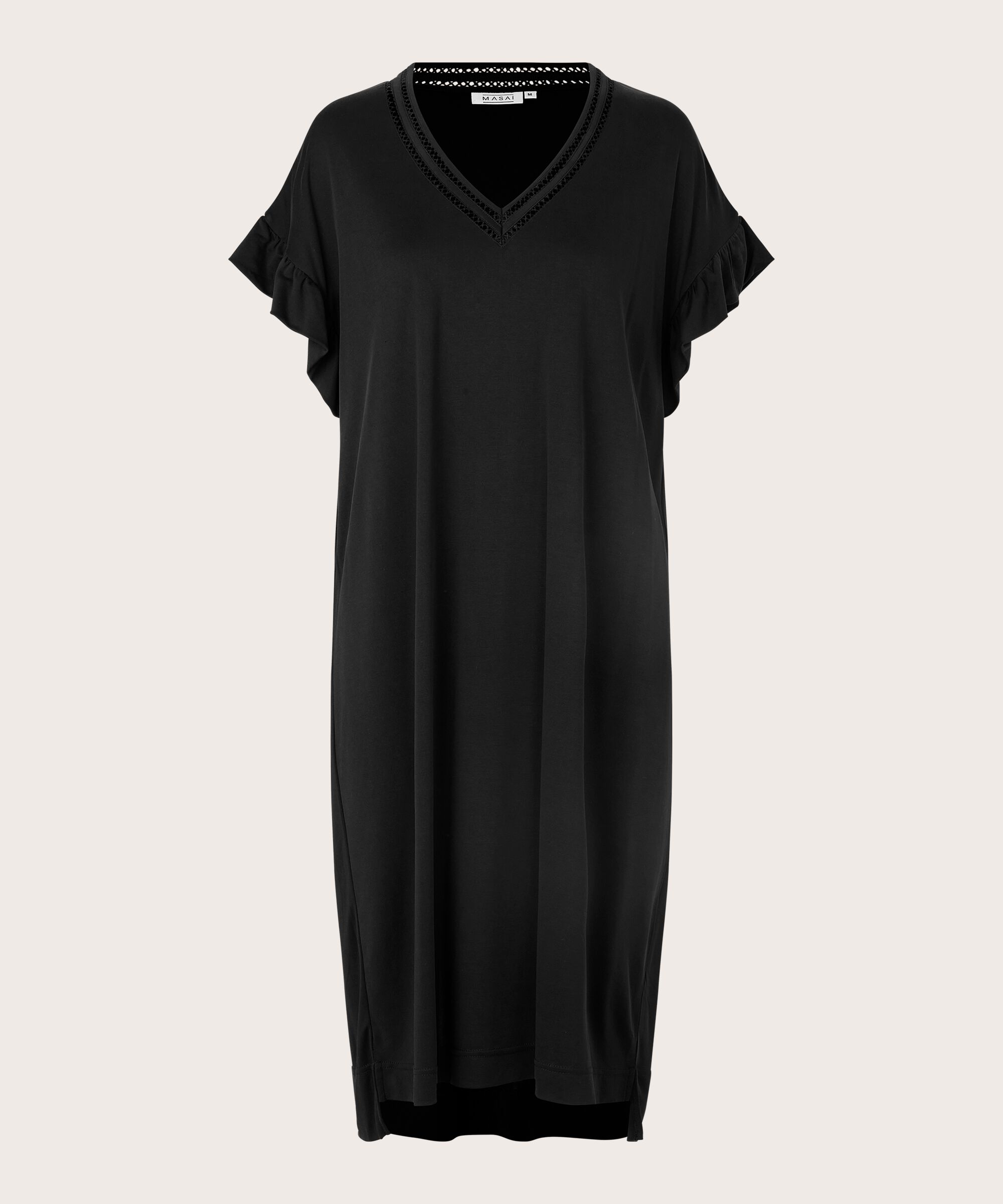 NYSAMA JERSEY KLEID, Black