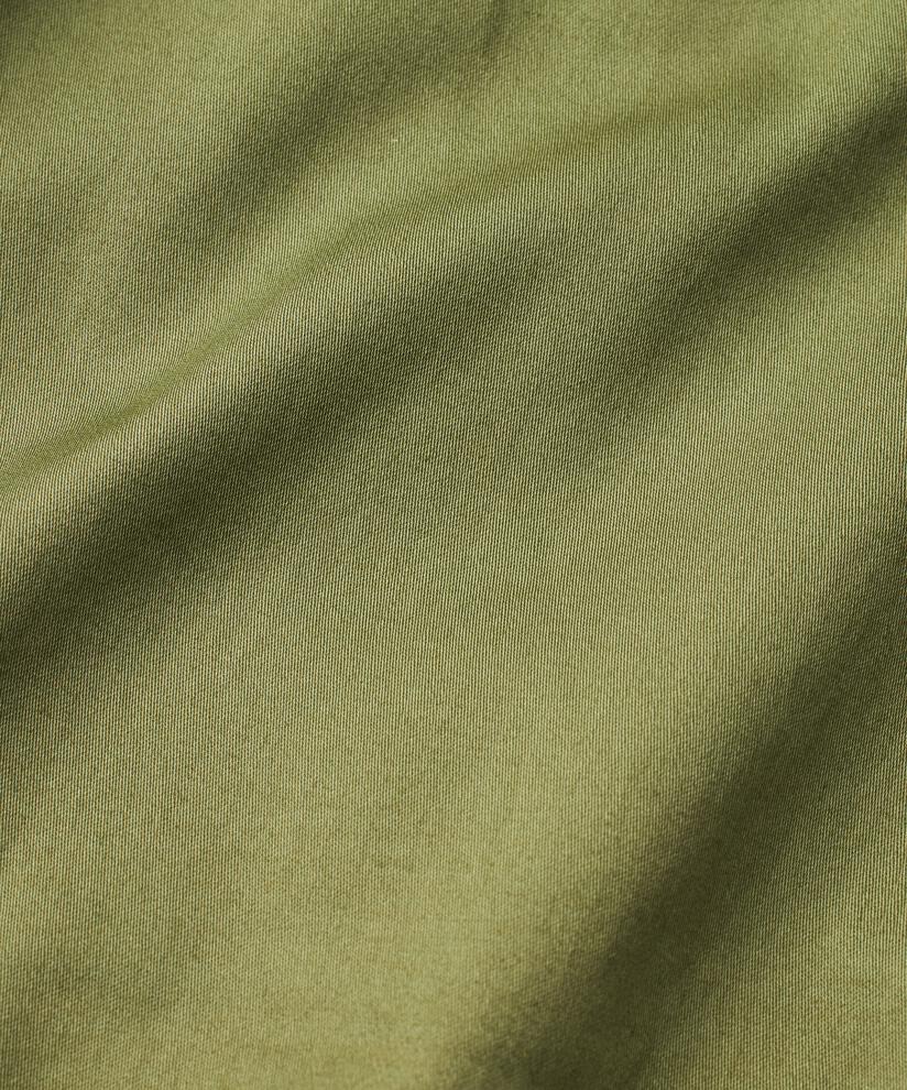 Hemdjacke aus Baumwolle mit Drapierungen, Loden Green