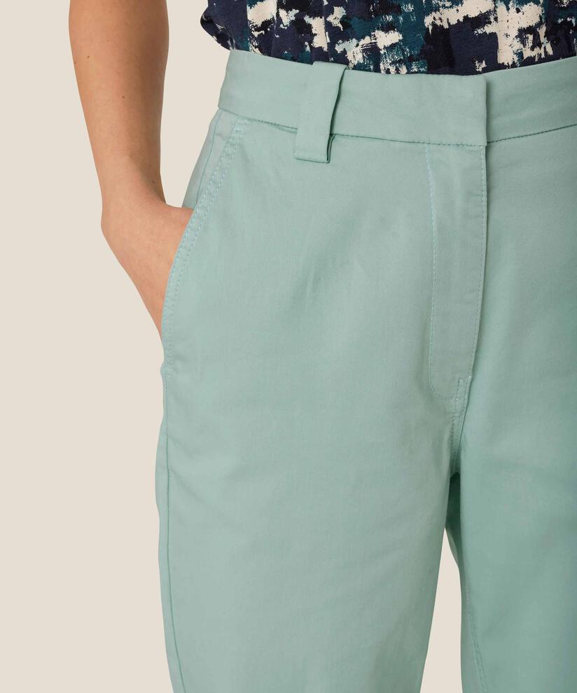 Kurze Chinohose aus Baumwolle mit Seitentaschen, Blue Haze
