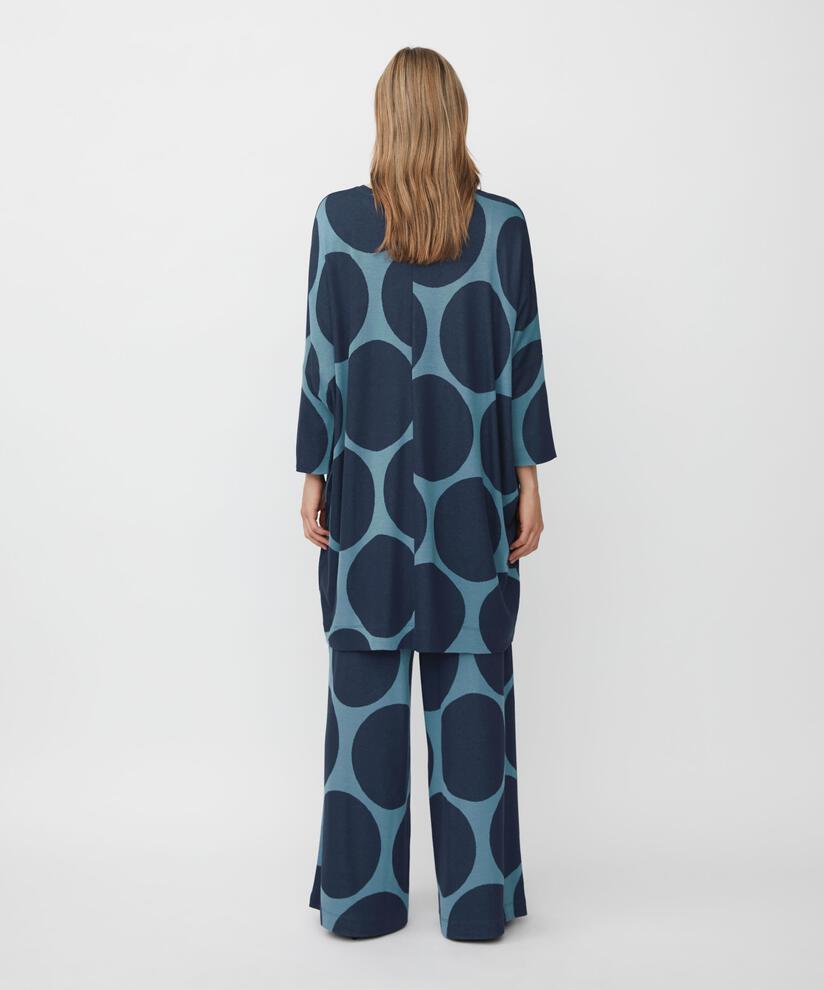 Oversize-tunika Aus Jersey Mit Schmalen Ärmeln, Proven Blue