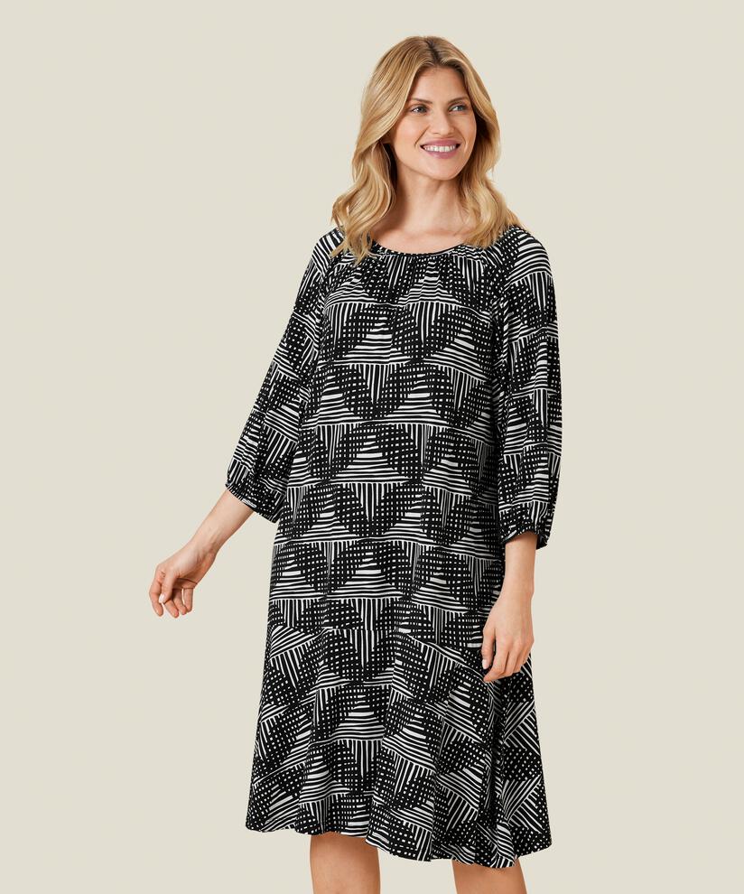 NYBELA JERSEY KLEID, Black
