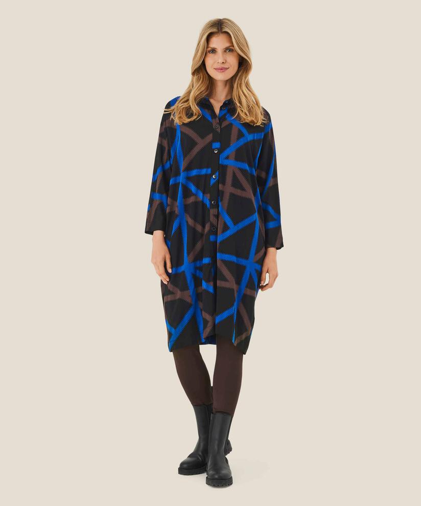 gemustertes Jersey-Hemdkleid, Surf the web