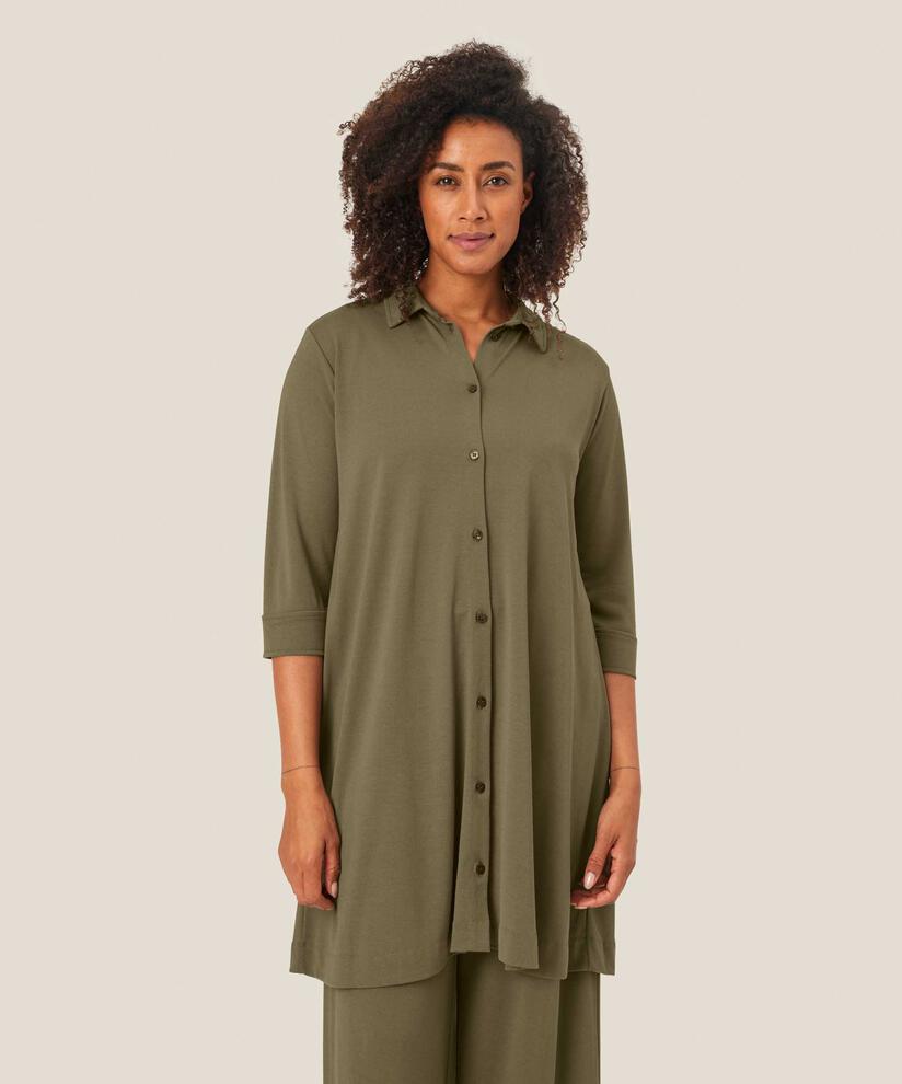 Jerseyshirt mit Dreiviertelärmeln, D. Lichen Green