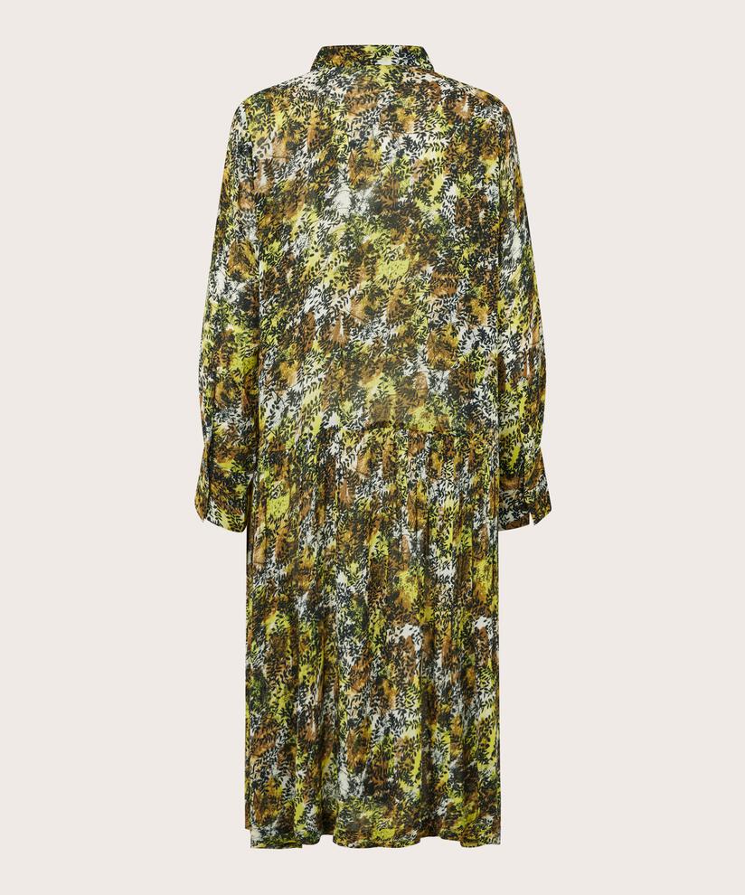 Kleid aus helltransparenter Viskose, Green Sheen