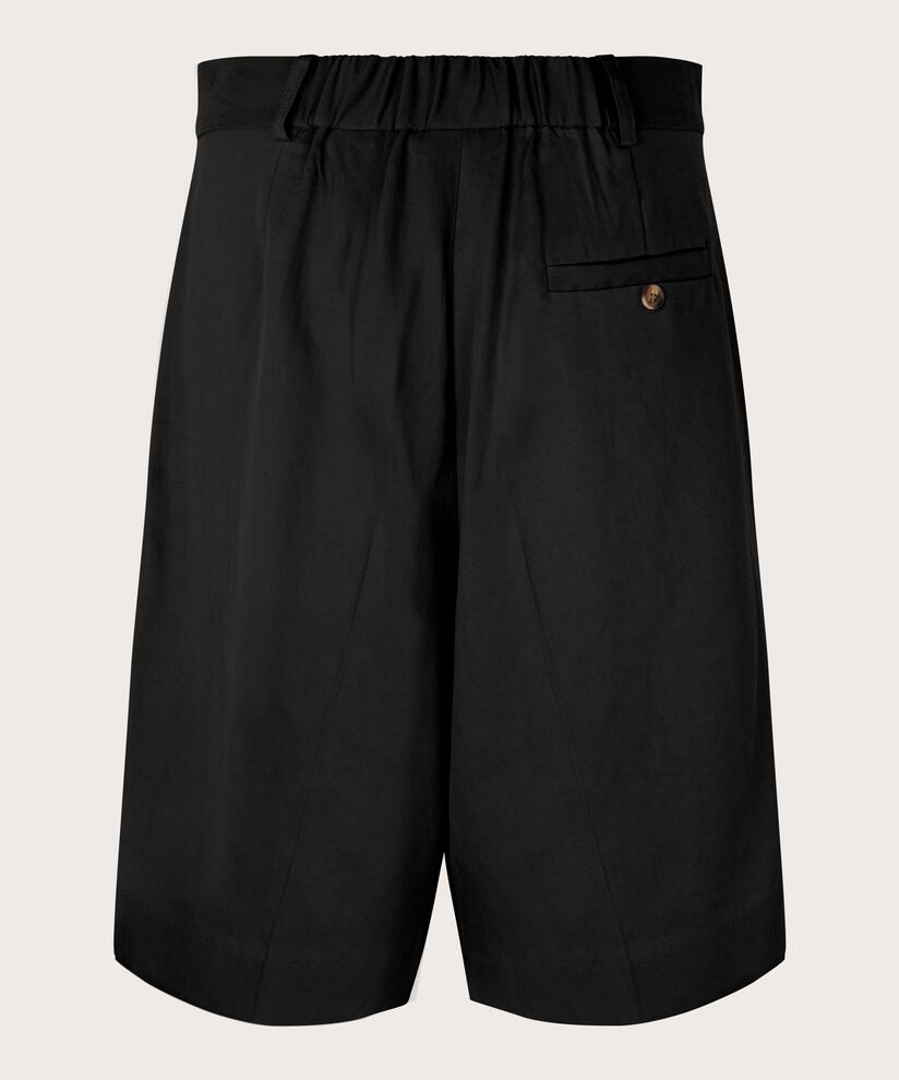 Shorts mit Taschen und Gummizug hinten, Black