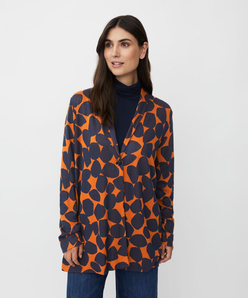 Jerseyjacke mit Einzelknopfverschluss, Autumnal