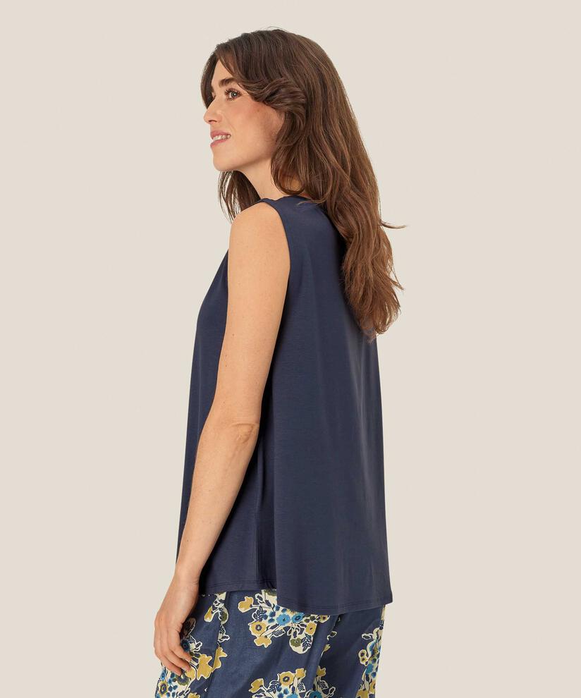 Ärmelloses Jersey-top, Mood Indigo