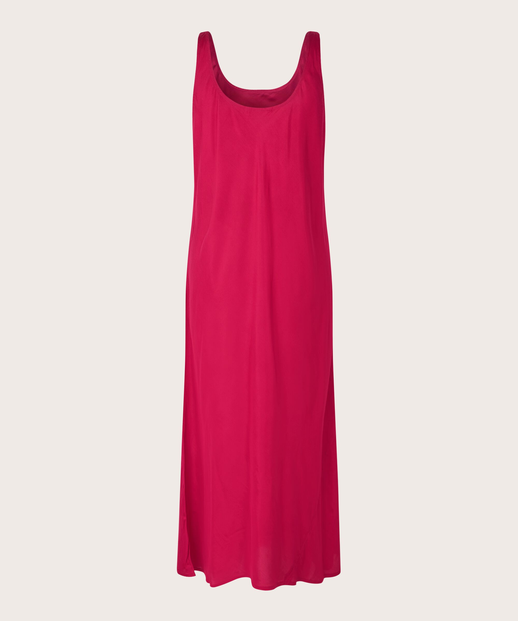 Trägerkleid aus leicht glänzender Viskose, Persian Red
