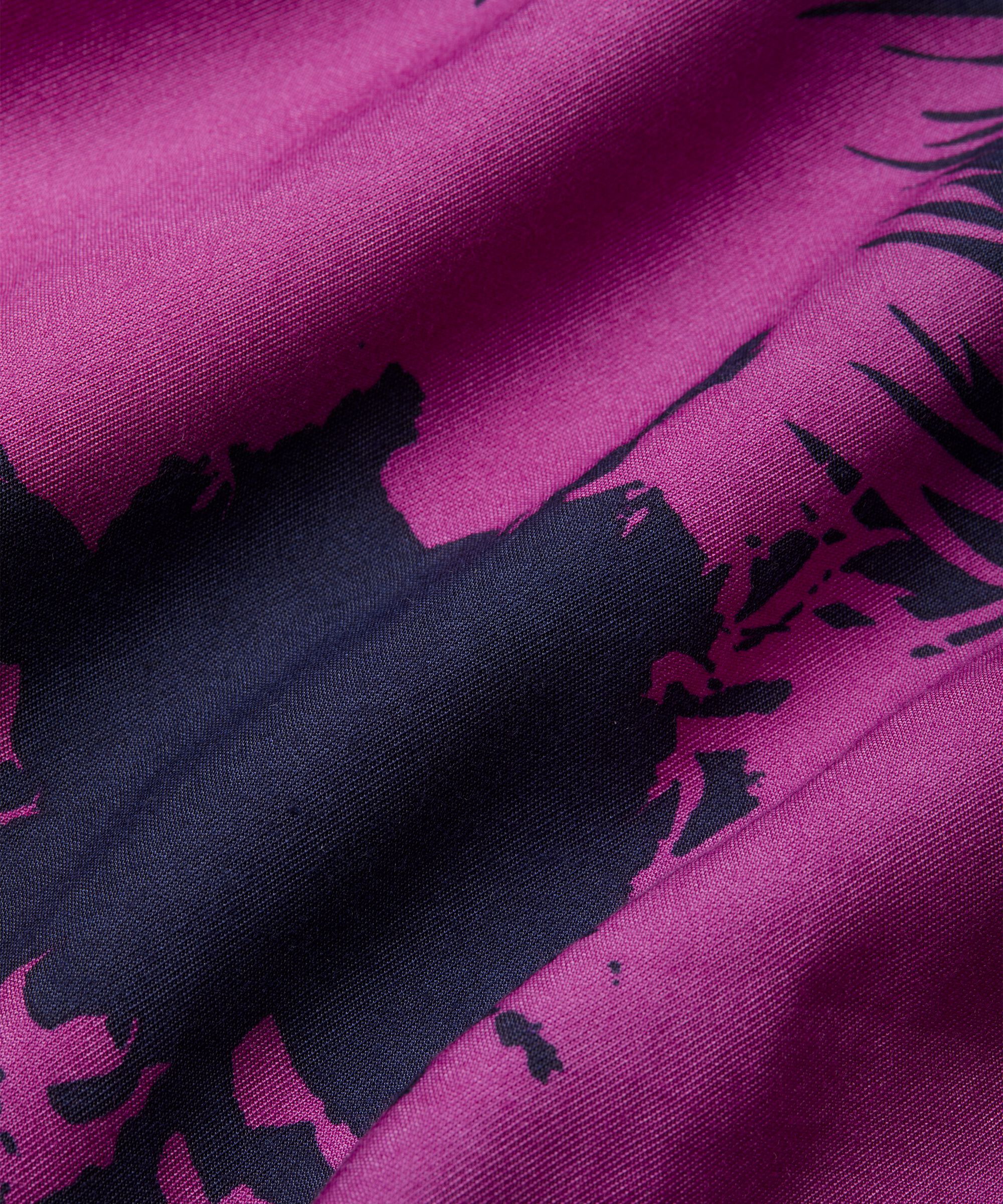 Button-Down-Hemdbluse aus Baumwolle, Wild Aster