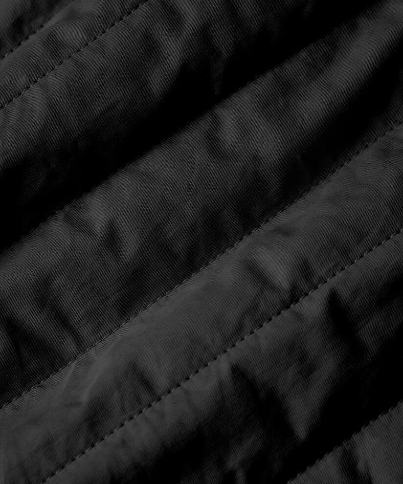 Steppweste mit Rundhalsausschnitt, Black