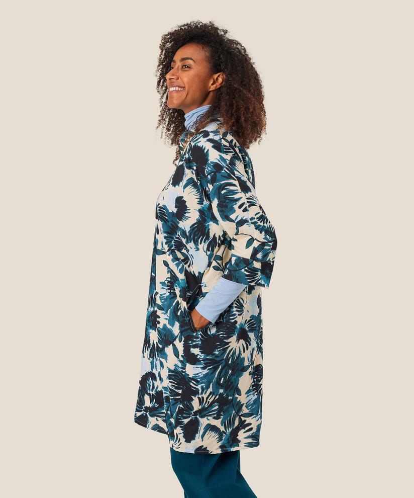 Bedrucktes Hemdblusenkleid aus Viskosemischung, Reflect Pond