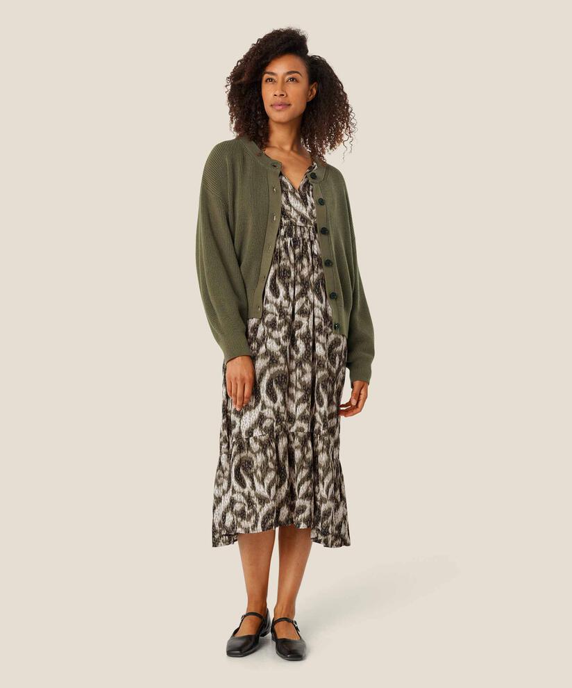 Strickjacke mit gerippten Kanten, Sea Turtle