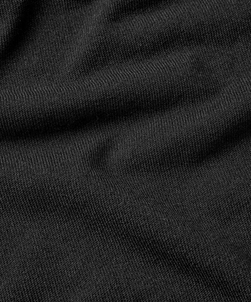 Jersey-Shirt mit langen Ärmeln, Black