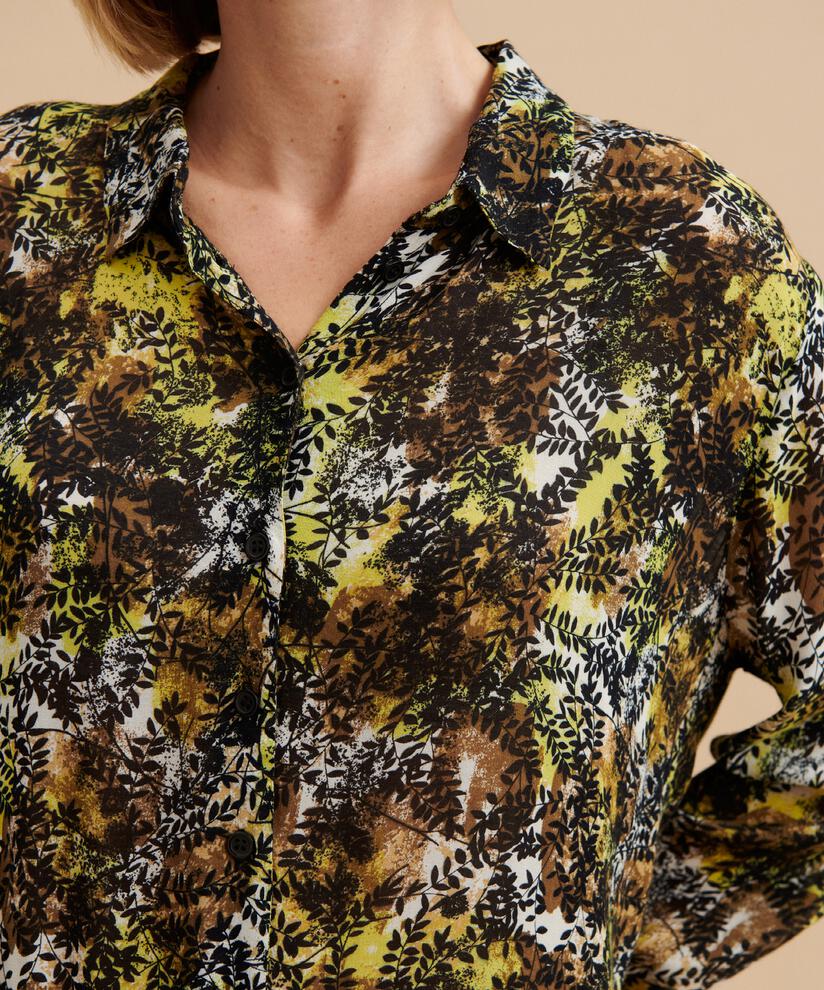 Kleid aus helltransparenter Viskose, Green Sheen