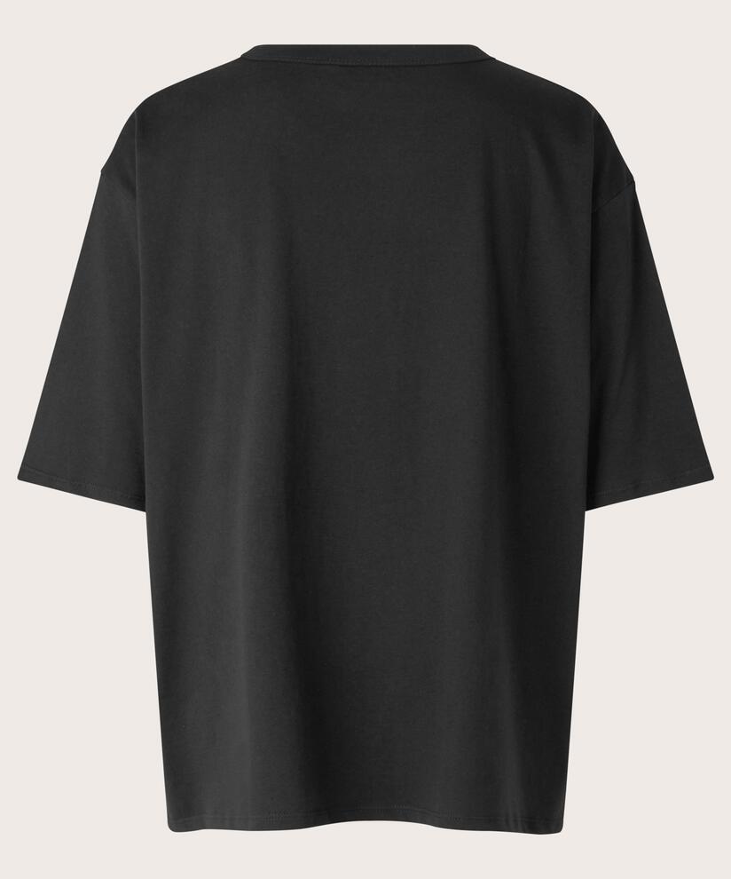 T-shirt Mit Rundhals, Black