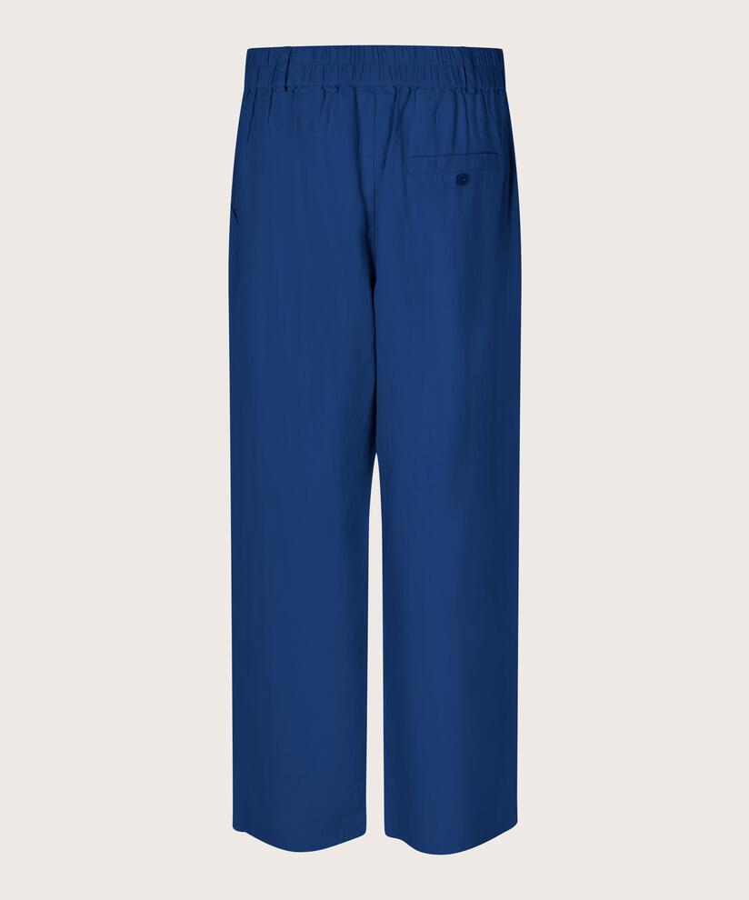 Leinenhose mit Gummizug hinten, Navy Peony