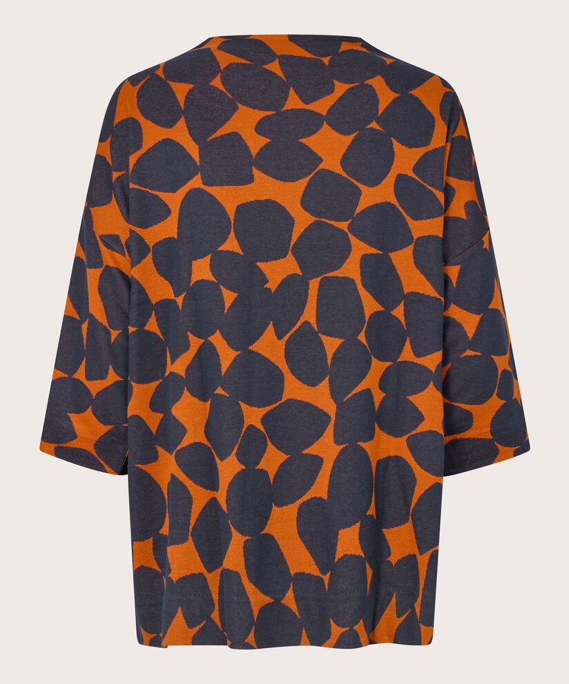 feminines Jersey-Top mit 3/4-Ärmeln, Autumnal