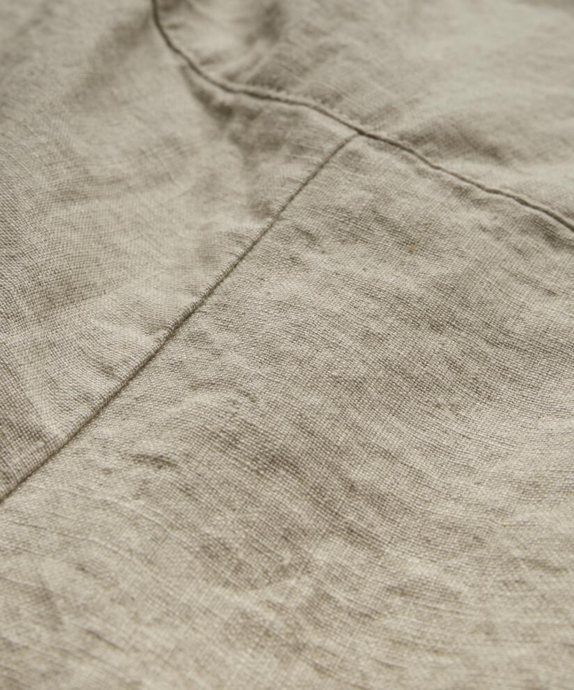 Leinenshorts Mit Gesmoktem Gummizug Hinten, Natural